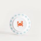 Homla, Kaoma, talerz, deserowy z krabem, 21 cm