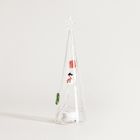 Homla, Laawel, dekoracja led, szklana choinka z zatopionymi dekoracjami, 23,5 cm