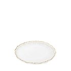 Homla, Lisala, talerz, transparentny ze złotą obwódką, 21 cm