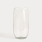 Homla, Luki, wazon, ryflowany transparentny ze szkła z recyklingu, 13-45 cm