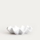 Homla, Lunea, misa dekoracyjna z falami, ecru, 6,5-26-26 cm