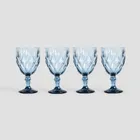 Homla, Lunna, zestaw kieliszków, niebieskich, 0,34l, 4 szt.