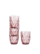 Homla, Luno, zestaw szklanek, różowych, 280 ml, 4 szt.