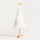 Homla, Maddal, dekoracja, choinka biała futerkowa, 7,5-37 cm