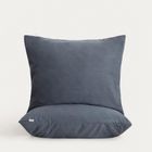 Homla, Maisy, zestaw dwóch poszewek, z mikrofibry szarych, 70-80 cm, 2 szt.