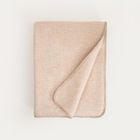 Homla, Mallow, koc, gruby beżowy z dekoracyjną teksturą, 150-200 cm