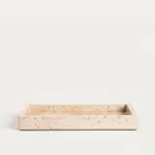 Homla, Marmuri, taca dekoracyjna, z beżowego marmuru, 25-15-3 cm