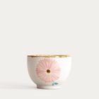 Homla, Meren, miska, z różowym kwiatem, 14-10 cm