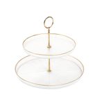 Homla, Monze, patera, dwupoziomowa transparentna, 21 cm, 28 cm