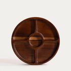 Homla, Mooka, półmisek, z drewna akacjowego z pięcioma przegródkami, 29 cm