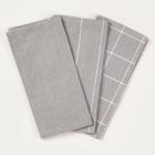 Homla, Morgan, zestaw ścierek kuchennych, szare, 45-65 cm, 3 szt.