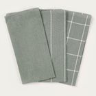 Homla, Morgan, zestaw ścierek kuchennych, zielone, 45-65 cm, 3 szt.