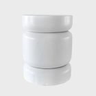 Homla, Nigrum, stolik kawowy, drewniany, biały, 32-32-40 cm