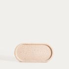 Homla, Onda, taca dekoracyjna, owalna beżowa, 25-12-1,5 cm