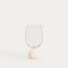 Homla, Pallora, kieliszek, z mleczną beżową kulą, 0,4l