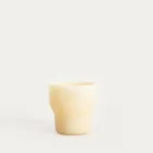 Homla, Pallora, szklanka, z mlecznego szkła żółta, 0,15l