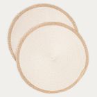 Homla, Plar, maty stołowe, ecru, zestaw, 38 cm, 2 szt.