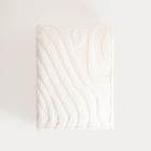 Homla, Raul, koc puszysty ze strukturalnym wzorem ecru, 150-200 cm