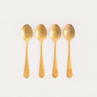 Homla, Regalia, zestaw łyżeczek do herbaty, złotych, 4 szt.