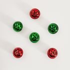 Homla, Rija Ameri, zestaw zawieszek, dzwonki czerwono-zielone, 6 szt.