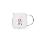 Homla, Rosado, szklanka, z różą, 0,4l