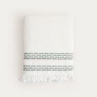 Homla, Rosop, ręcznik, boho z pistacjowymi paskami, 70-130 cm