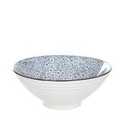 Homla, Salado, miska, w kwiaty z brązowym rantem, 21 cm