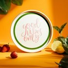 Homla, Serra, talerz deserowy "good vibes only", 21 cm, 753404