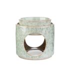 Homla, Soleto, kominek, ceramiczny zielony, 9-9-10 cm