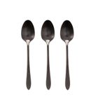Homla, Stilo, zestaw łyżeczek do herbaty, czarnych, 3 szt.