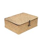 Homla, Talulah, szkatułka pleciona naturalna, 25-20-8 cm
