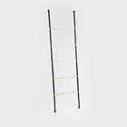 Homla, Taru, drabinka na ręczniki, czarna, 45-2-159,5 cm