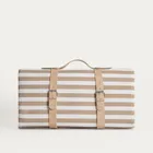 Homla, Tavi, mata plażowa, w beżowe paski, 150-200 cm