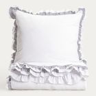 Homla, Tessia, pościel, bawełniana z podwjną falbanką, 160-200 cm