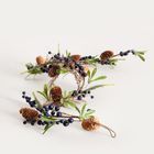 Homla, Tundra, girlanda z szyszkami i głogiem, 120 cm