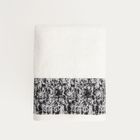 Homla, Viola, ręcznik, biało-czarny, 70-130 cm