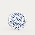 Homla, Wilora, talerz, deserowy nakrapiany granatowy, 21 cm