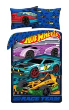 Hot Wheels, 2-częściowy komplet pościeli z mikrofibry, 140-200 cm