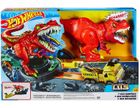 Hot Wheels, Atak T-Rexa, zestaw z autem