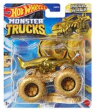 Hot Wheels, Monster Trucks, Mega Wrex, złoty pojazd, skala 1:64