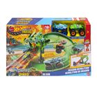 Hot Wheels, Monster Trucks, Rekiny vs Dinozaury - Smoczy wyścig, zestaw z 2 autami