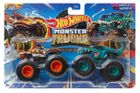 Hot Wheels, Monster Trucks, Tiger Shark & Mega Wrex, zestaw 2 aut, skala 1:64, HWN63