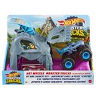 Hot Wheels, Monster Trucks, Wyrzutnia, mały zestaw z pojazdem Bone Shaker