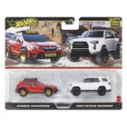 Hot Wheels, Premium, Kultowe auta, Subaru Crosstrek & 2018 Toyota 4Runner, zestaw 2 pojazdów, 1:64, JBK98