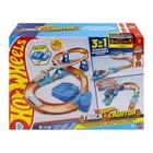 Hot Wheels, Track Creator, Tor Super skok, zestaw z napędem i 1 autkiem
