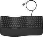 HP, 480 Comfort Wired, klawiatura przewodowa, czarna, 8T6M1AA
