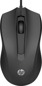 HP, Mysz Wired Mouse 100 Przewodowa, czarna 6vy96aa
