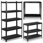 Humberg, regał metalowy magazynowy, czarny, 180-90-40 cm