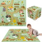 Humbi, mata piankowa, puzzle, wieś, 90-90 cm