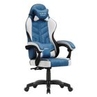 Huzaro, Force 2.7 Blue, fotel gamingowy, welurowy